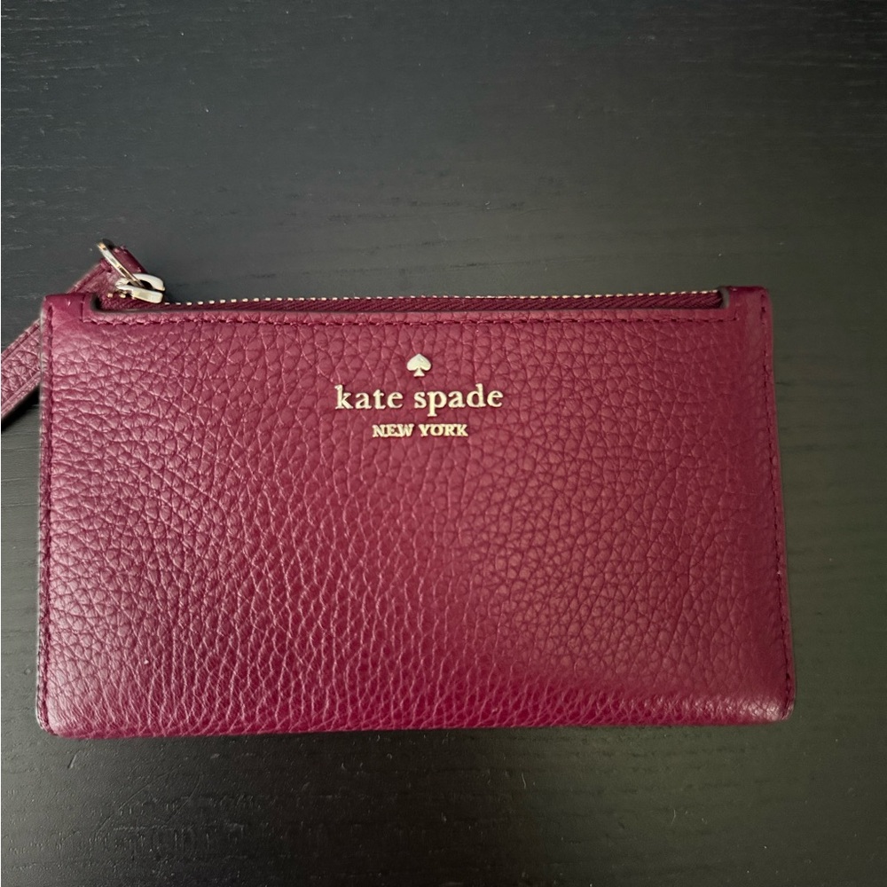 Kate Spade New York Burgundy Leather Wallet